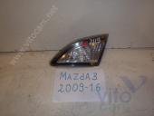 Mazda 3 [BL] Фонарь правый Mazda3 Фонарь задний внутренний правый 2009-2013 1.6 АКПП Седан б/у запчастина в наявності (розбирання)