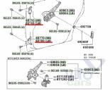 Toyota Hi Lux (3) Pick Up Петля двери задней левой есть  верхняя б/у запчастина в наявності (розбирання)