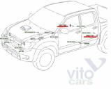 Toyota Hi Lux (3) Pick Up Датчик удара AIR BAG (SRS) есть 2 шт., цена за 1 шт., Тойота Хайлюкс,Toyota HiLux, 2010 г. 3,0 TDCI ( 1KDFTV ), АКПП б/у запчастина в наявності (розбирання)