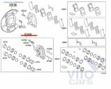 Toyota Hi Lux (3) Pick Up Суппорт передний правый (в сборе со скобой) Тойота Хайлюкс,Toyota HiLux, 2010 г. 3,0 TDCI ( 1KDFTV ), АКПП б/у запчастина в наявності (розбирання)