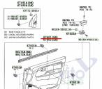 Toyota Hi Lux (3) Pick Up Обшивка двери передней правой Тойота Хайлюкс,Toyota HiLux, 2010 г. 3,0 TDCI ( 1KDFTV ), АКПП б/у запчастина в наявності (розбирання)