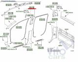 Toyota Hi Lux (3) Pick Up Накладка стойки средней левой верхняя, Тойота Хайлюкс,Toyota HiLux, 2010 г. 3,0 TDCI ( 1KDFTV ), АКПП б/у запчастина в наявності (розбирання)