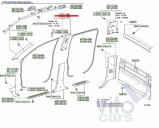 Toyota Hi Lux (3) Pick Up Накладка стойки средней правой верхняя, Тойота Хайлюкс,Toyota HiLux, 2010 г. 3,0 TDCI ( 1KDFTV ), АКПП б/у запчастина в наявності (розбирання)