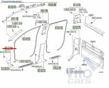 Toyota Hi Lux (3) Pick Up Накладка стойки передней правой притвор, Тойота Хайлюкс,Toyota HiLux, 2010 г. 3,0 TDCI ( 1KDFTV ), АКПП б/у запчастина в наявності (розбирання)