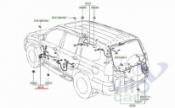 Toyota Land Cruiser 120 (PRADO) Проводка двери передней левой Toyota Land Cruiser Prado 120 2002-2009 4.0 V6, 1GR-FE б/у запчастина в наявності (розбирання)