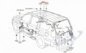 Toyota Land Cruiser 120 (PRADO) Проводка двери передней правой  Toyota Land Cruiser Prado 120 2002-2009 4.0 V6, 1GR-FE б/у запчастина в наявності (розбирання)