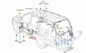 Toyota Land Cruiser 120 (PRADO) Проводка двери задней левой Toyota Land Cruiser Prado 120 2002-2009 4.0 V6, 1GR-FE б/у запчастина в наявності (розбирання)