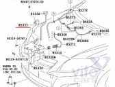 Toyota Corolla (E14 - E15) Горловина бачка омывателя  б/у запчастина в наявності (розбирання)