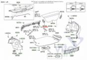 Toyota Corolla (E14 - E15) Накладка крышки багажника левая б/у запчастина в наявності (розбирання)