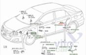 Toyota Corolla (E14 - E15) Проводка (часть, фрагмент) Королла,15 кузов,1,6,1ZR,мкпп,датчика ABS заденго б/у запчастина в наявності (розбирання)