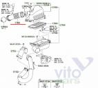 Toyota Corolla (E14 - E15) Патрубок воздушного фильтра Королла,15 кузов,1,6,1ZR,мкпп,элемент б/у запчастина в наявності (розбирання)