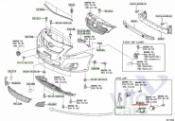 Toyota Corolla (E14 - E15) Накладка переднего бампера под галогенку  левая б/у запчастина в наявності (розбирання)