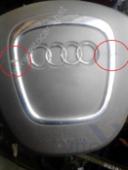 Audi Q7 [4L] Подушка безопасности водителя (в руле) Треснул хром , 3 спицы , до 2009 года б/у запчастина в наявності (розбирання)