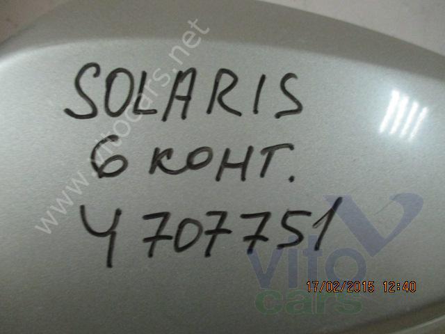 Зеркало левое электрическое Hyundai Solaris 1 (с разборки)