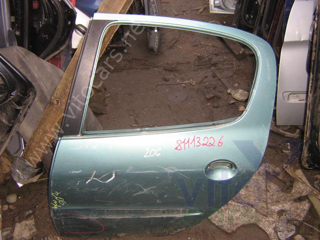 Дверь задняя левая Peugeot 206 (с разборки)