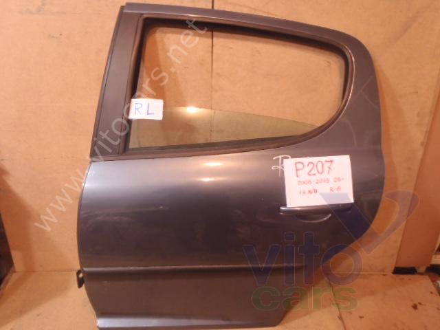 Дверь задняя левая Peugeot 207 (с разборки)