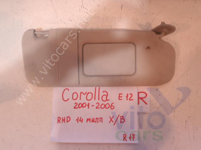 Козырек солнцезащитный Toyota Corolla (E12) (с разборки)