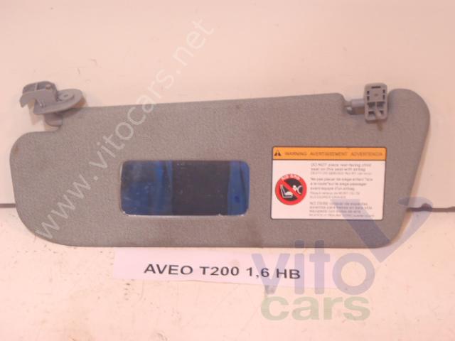 Козырек солнцезащитный Chevrolet Aveo 1 (T200) (с разборки)