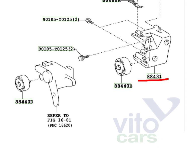 Кронштейн компрессора кондиционера Toyota Hi Lux (3) Pick Up (с разборки)