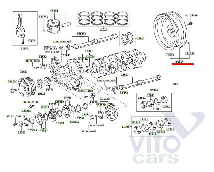 Маховик Toyota Hi Lux (3) Pick Up (с разборки)