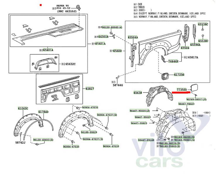 Лючок бензобака Toyota Hi Lux (3) Pick Up (с разборки)