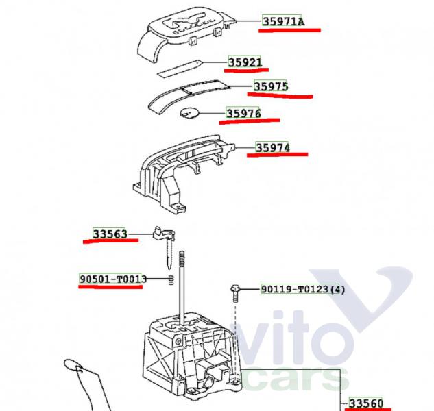 Кулиса АКПП Toyota Hi Lux (3) Pick Up (с разборки)