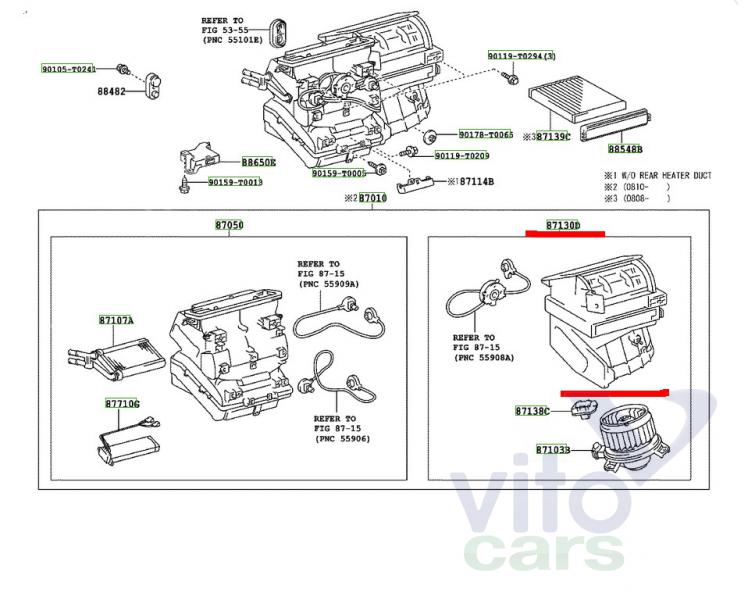 Корпус отопителя (корпус печки) Toyota Hi Lux (3) Pick Up (с разборки)