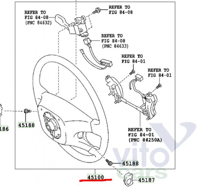 Рулевое колесо без AIR BAG Toyota Hi Lux (3) Pick Up (с разборки)