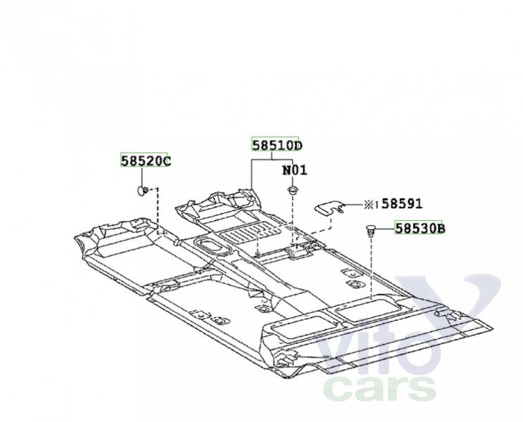 Шумоизоляция салона Toyota Hi Lux (3) Pick Up (с разборки)