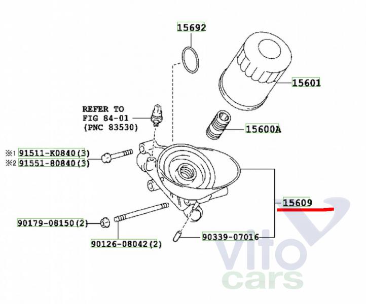 Корпус масляного фильтра Toyota Land Cruiser 120 (PRADO) (с разборки)