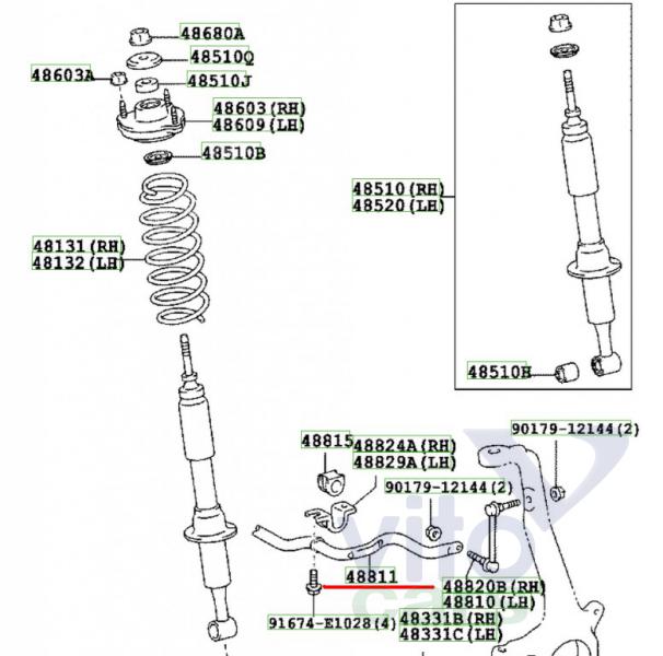 Стабилизатор передний Toyota Land Cruiser 120 (PRADO) (с разборки)