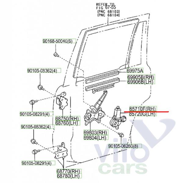Моторчик стеклоподъёмника передний левый Toyota Land Cruiser 120 (PRADO) (с разборки)