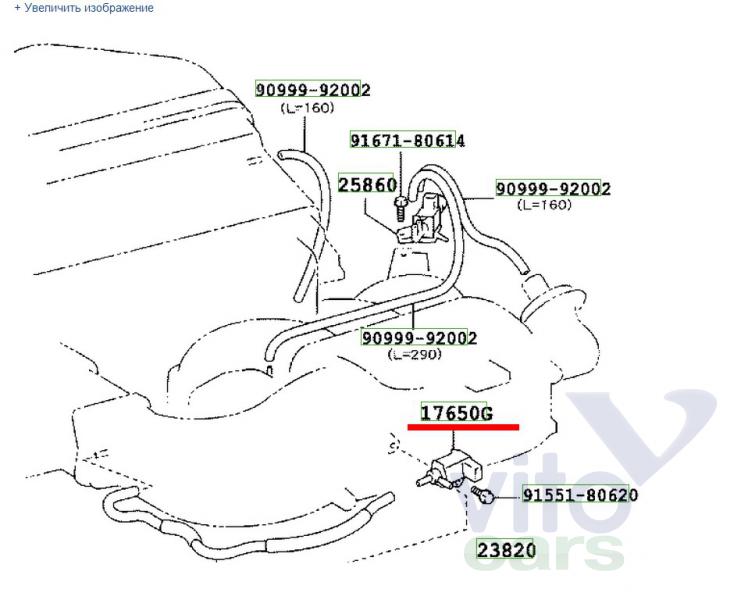 Клапан электромагнитный Toyota Land Cruiser 120 (PRADO) (с разборки)