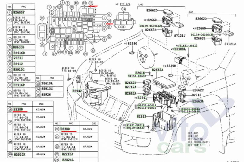 Реле Toyota Land Cruiser 120 (PRADO) (с разборки)