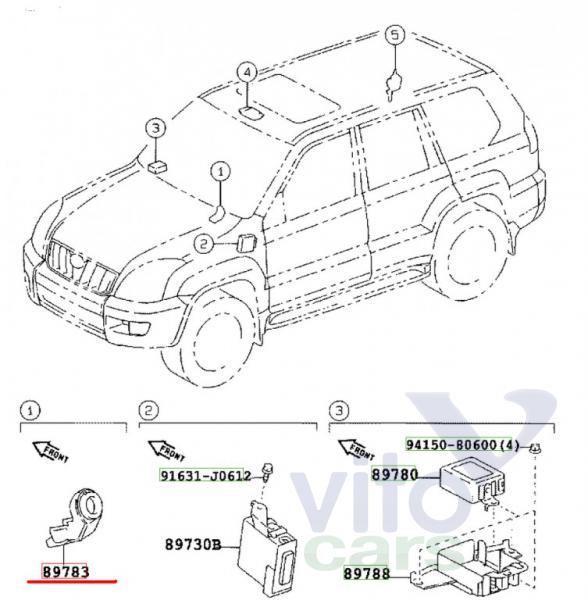 Иммобилайзер Toyota Land Cruiser 120 (PRADO) (с разборки)