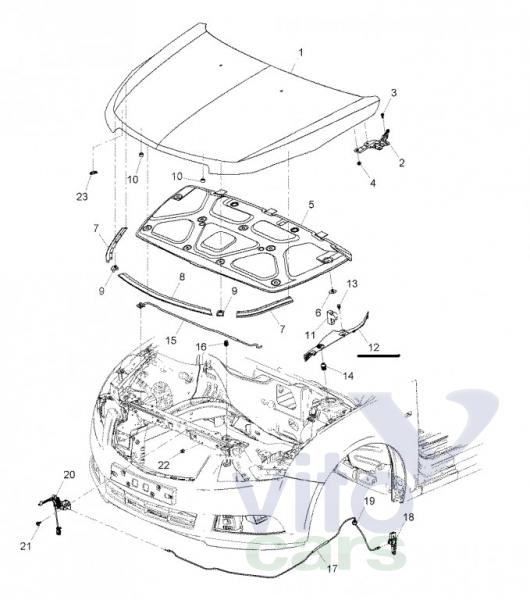 Накладка крыла переднего левого Chevrolet Cruze 1 (с разборки)