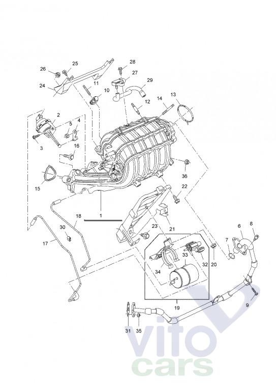 Коллектор впускной Chevrolet Cruze 1 (с разборки)