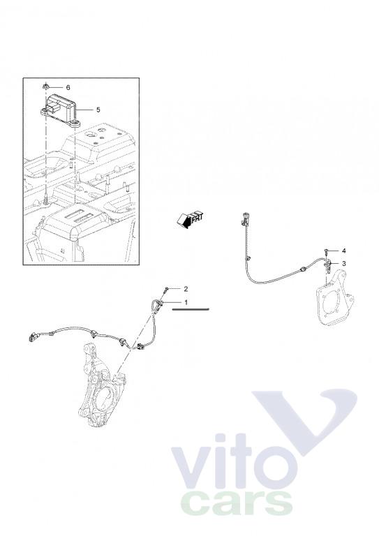Датчик ABS передний Chevrolet Cruze 1 (с разборки)