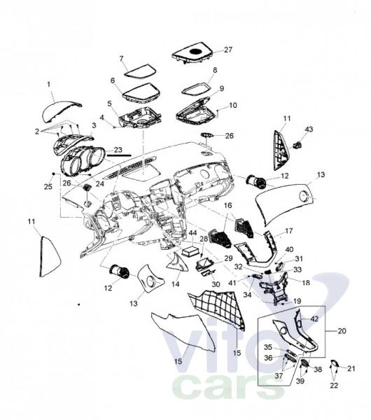 Панель приборов Chevrolet Cruze 1 (с разборки)