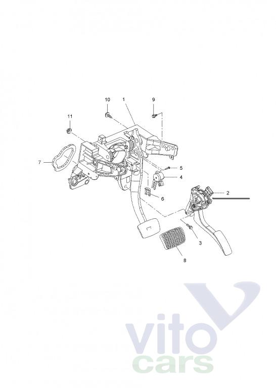 Педаль газа Chevrolet Cruze 1 (с разборки)