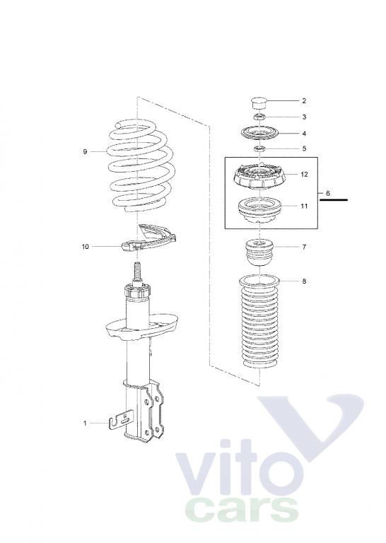 Опора переднего амортизатора Chevrolet Cruze 1 (с разборки)