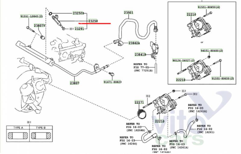 Форсунка инжекторная электрическая Toyota Corolla (E14 - E15) (с разборки)