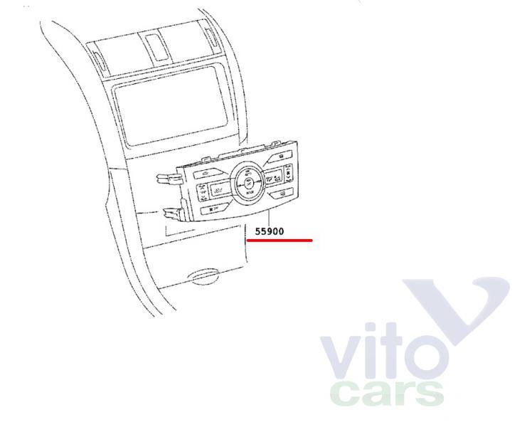 Блок управления климатической установкой Toyota Corolla (E14 - E15) (с разборки)