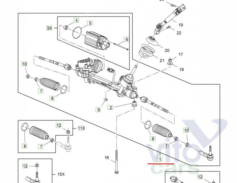 Рейка рулевая Opel Astra J (с разборки)