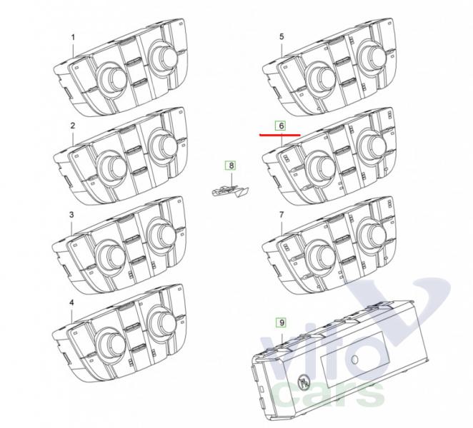 Блок управления климатической установкой Opel Astra J (с разборки)