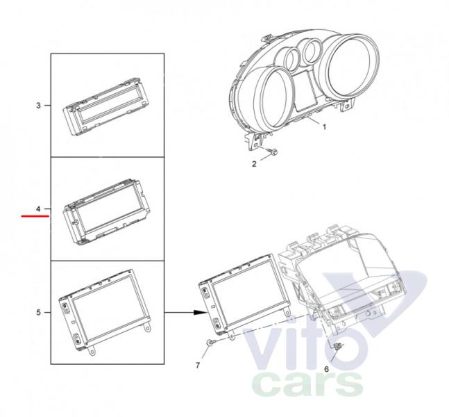 Дисплей информационный Opel Astra J (с разборки)