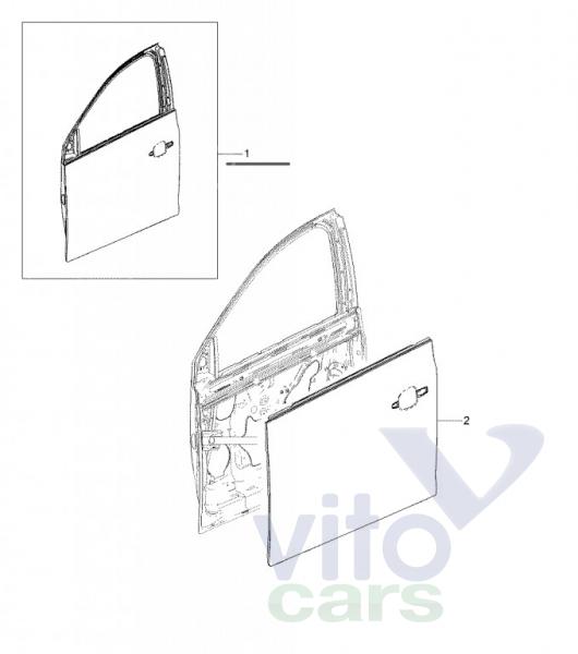 Дверь передняя правая Chevrolet Cruze 1 (с разборки)