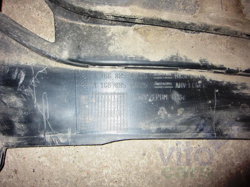 Юбка заднего бампера Mercedes W166 M-klasse (ML) (с разборки)