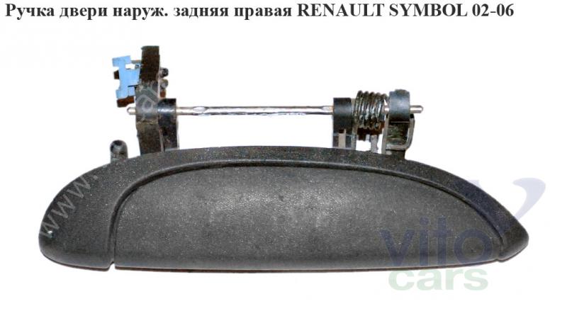 Ручка двери задней наружная правая Renault Clio 2/Simbol 1 (с разборки)