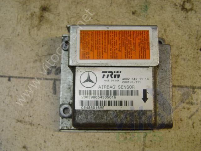 Блок управления AirBag (блок активации SRS) Mercedes W163 M-klasse (ML) (с разборки)